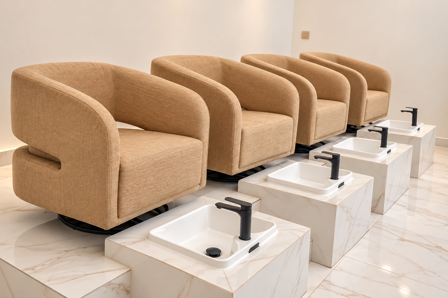 Pedicure stations